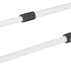 Tendedero de Ropa Plegable y Extensible, 6 Niveles con 11 Barras, Resistente y Duradero, Blanco/Negro