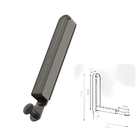 Tendedero de Ropa Plegable y Extensible, Portátil Sin Taladro para Baño, Dormitorio, Armario, Ganchos de Aleación de Aluminio