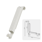 Tendedero de Ropa Plegable y Extensible, Portátil Sin Taladro para Baño, Dormitorio, Armario, Ganchos de Aleación de Aluminio