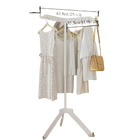 Tendedero de Ropa Plegable y Multifuncional de Suelo a Techo