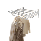 Tendedero de ropa plegable, tamaño telescópico de 42–80 cm, extensible frontal‑trasero e izquierda‑derecha, ahorro de espacio, estructura estable, ide
