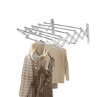 Tendedero de ropa plegable, tamaño telescópico de 42–80 cm, extensible frontal‑trasero e izquierda‑derecha, ahorro de espacio, estructura estable, ide