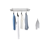 Tendedero de ropa plegable, tamaño telescópico de 42–80 cm, extensible frontal‑trasero e izquierda‑derecha, ahorro de espacio, estructura estable, ide