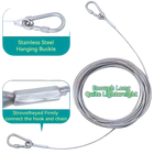 Tendedero de Ropa Portátil de Acero Inoxidable - Ideal para Interior/Exterior, Camping, Baño y Dormitorio