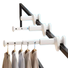 Tendedero de Ropa Portátil Plegable Reforzado para Marco de Ventana - Extensible para Viaje, Fácil Instalación y Transporte