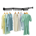 Tendedero de Ropa Portátil Retráctil y Plegable con 18 Orificios para Baño y Balcón, Montaje en Pared