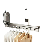 Tendedero de Ropa Retráctil Ahorrador de Espacio - Plegable y de Pared