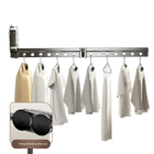 Tendedero de Ropa Retráctil Ahorrador de Espacio - Plegable y de Pared