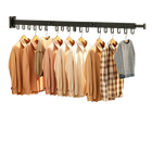 Tendedero de Ropa Retráctil de 1.2m para Pared, Plegable y Ahorrador de Espacio, Interior y Exterior