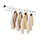 Tendedero de Ropa Retráctil de Aluminio para Ventana, Plegable y Ajustable
