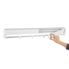 Tendedero de Ropa Retráctil de Pared 84cm Aluminio ABS 2kg