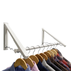 Tendedero de Ropa Retráctil de Pared Plegable y Ahorrador de Espacio