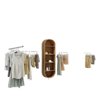 Tendedero de Ropa Retráctil de Techo con Cable de Acero Inoxidable Ajustable para Tiendas y Hogar