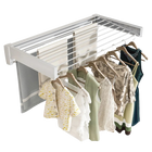 Tendedero de Ropa Retráctil Invisible de Pared para Baño, Balcón y Ventana