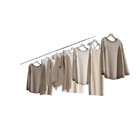 Tendedero de Ropa Retráctil para Interior y Exterior - Cuerda Invisible de Acero Inoxidable, 4.2m