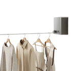 Tendedero de Ropa Retráctil para Interior y Exterior - Cuerda Invisible de Acero Inoxidable, 4.2m