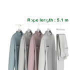 Tendedero de Ropa Retráctil para Interior y Exterior – Cuerda de Secado Invisible