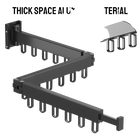 Tendedero de Ropa Retráctil Plegable de Aluminio para Pared, Ahorra Espacio Interior y Exterior