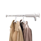 Tendedero de Ropa Retráctil Plegable para Balcón, Sin Taladro, Diseño Snap-On, Ideal para Viajes y Negocios