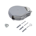 Tendedero de Ropa Retráctil y Extensible para Pared, 12m Ajustable, Diseño Giratorio 180°, ABS Duradero para Interior y Exterior