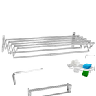 Tendedero de Ropa Retráctil y Plegable de Acero Inoxidable para Pared