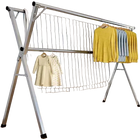 Tendedero de Ropa Retráctil y Plegable para Balcón de Acero Inoxidable