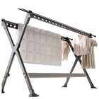 Tendedero de Ropa Telescópico Plegable de Pie - Ajustable Interior y Exterior