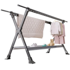 Tendedero de ropa vertical plegable de lujo en aleación de aluminio, secador de zapatos, móvil para balcón interior