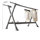 Tendedero de ropa vertical plegable de lujo en aleación de aluminio, secador de zapatos, móvil para balcón interior