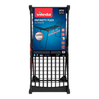 Tendedero de Ropa Vileda Infinity Flex Ultimate Extensible, 30 m, Aluminio, Negro Mate, con Ruedas
