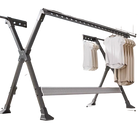 Tendedero de suelo a techo de aleación de aluminio plegable, sin instalación, para ropa infantil