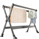 Tendedero de suelo a techo de aleación de aluminio plegable, sin instalación, para ropa infantil