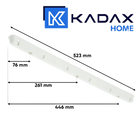Tendedero de Techo KADAX 6 Barras 180cm - Sólido y Duradero