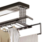 Tendedero Eléctrico de Pared con Elevación Automática para Interior y Exterior