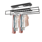 Tendedero Eléctrico de Ropa, 35 kg, 24 W, Lámpara LED, 6500 K, Rectangular, Montaje en Techo con Control Remoto 30-50 m, Negro