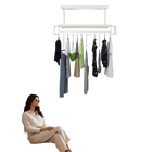 Tendedero eléctrico de ropa, secadora retráctil de techo con control remoto, tendedero plegable de 220V