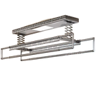 Tendedero Eléctrico de Techo Retráctil, Control Remoto, 210kg, Iluminación Gris