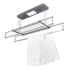 Tendedero Eléctrico Inteligente 220V con Control Remoto Extensible Automático para Balcón, Colgador de Ropa de Techo Elevable