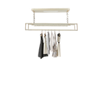 Tendedero Eléctrico Retráctil 8 Barras con Luz LED y Control Remoto, 35kg Carga, 220V para Balcón/Lavadero