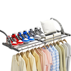 Tendedero Expandible para Ventana, Secador Plegable de Acero Inoxidable para Ropa, Zapatos y Toallas