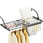 Tendedero Expandible para Ventana, Secador Plegable de Acero Inoxidable para Ropa, Zapatos y Toallas
