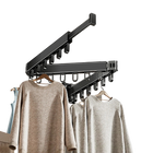 Tendedero Plegable de Pared con 18 Ganchos Retráctil hasta 13kg