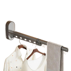 Tendedero Plegable de Pared con Ventosa y Varilla Retráctil Reutilizable