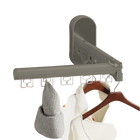 Tendedero Plegable de Pared con Ventosa y Varilla Retráctil Reutilizable