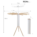 Tendedero Plegable en Forma de Pulpo para Espacios Pequeños - Ahorrador de Espacio de Suelo a Techo