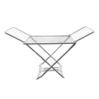 Tendedero plegable Maxia Market 20m - Secador de resina para interior/exterior, blanco, diseño duradero y ahorro de espacio
