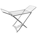 Tendedero plegable Maxia Market 20m - Secador de resina para interior/exterior, blanco, diseño duradero y ahorro de espacio