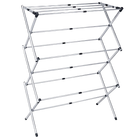 Tendedero Plegable T-LoVendo, Extensible de 43 a 75 cm, Acero Ligero Anticorrosivo, 4 Niveles, Carga 15 kg