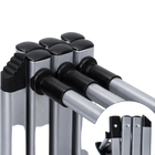 Tendedero Plegable T-LoVendo, Extensible de 43 a 75 cm, Acero Ligero Anticorrosivo, 4 Niveles, Carga 15 kg