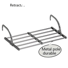 Tendedero Retráctil Ajustable para Balcón y Ventana, Organizador de Ropa Multifunción